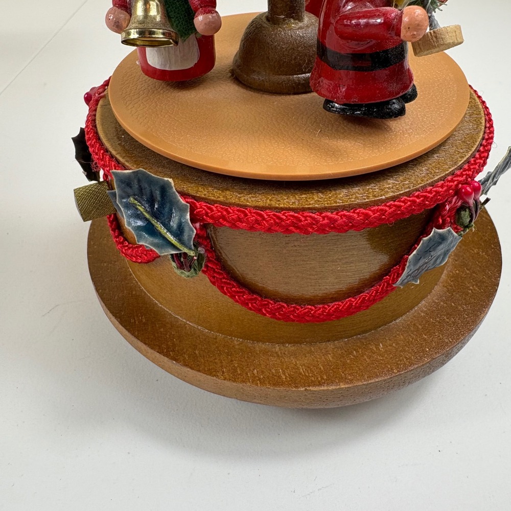 Lefton Dancing Music Box Santa & Angel Girls Vintage Christmas Figurine - Picture 11 of 17